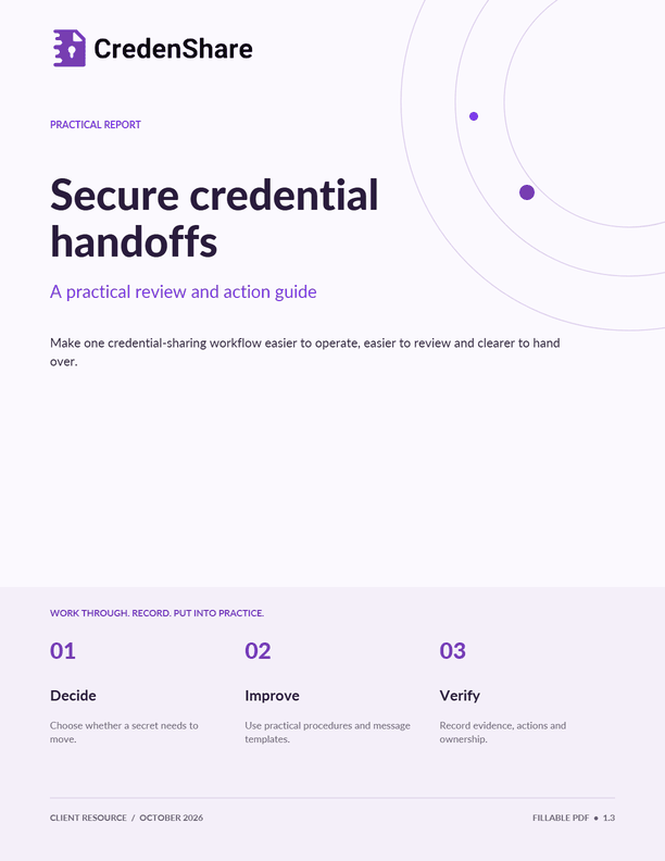 Secure Credential Handoffs — Practical Report